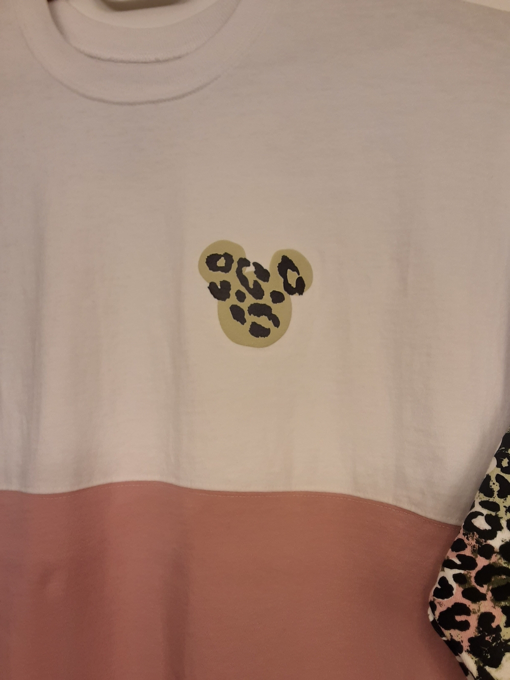 Disney 'Wild About Disney' Spirit Jersey - White, Pink & Multicolor Sleeves - Picture 3 of 3